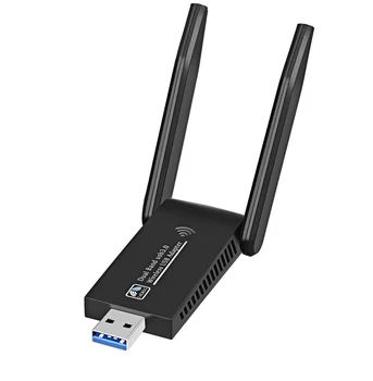 1300 Мбит/с 2,4 G 5G Двухдиапазонный USB3.0 11ac Беспроводная карта локальной сети для компьютера USB Wifi приемник Адаптер 802.11AC