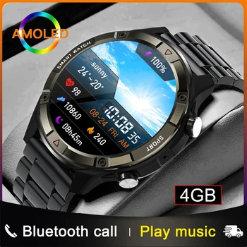 2023New Спорт на открытом воздухе Фитнес Bluetooth Вызов Смарт-часы Мужчины Женщины TWS Воспроизведение гарнитуры 4 ГБ Локальной музыки Часы для Huawei Xiaomi