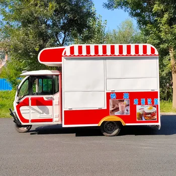 3,6 мЛонг Кофейный Фургон для еды Тележка для завтрака Мобильный Киоск для еды Прицеп для тележки для еды