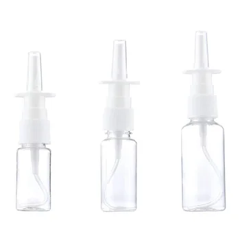 30шт 10 мл 20 МЛ 30 МЛ Пустые Пластиковые Прозрачные Флаконы Для Назального Спрея Насос-Распылитель для носа, Туман, Упаковка Для Назальных Лекарств, Контейнер