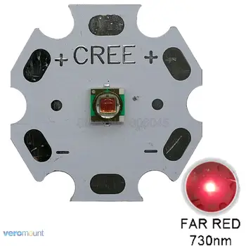 5шт 1 Вт 3 Вт Cree Xlamp XPE XP-E Дальний Красный 730НМ Светодиодный Бисер 1,9-2,4 В 350-700МА Для Выращивания Растений Светодиодный Излучатель Лампы Освещения