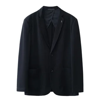 7021-2023, Осенне-зимний новый продукт, мужской костюм, деловой повседневный простой жакет в сетку, мужской верхнее пальто