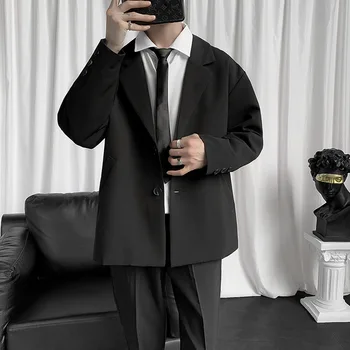 8697-T Индивидуальный костюм мужской с коротким рукавом свободный повседневный мужской костюм с коротким рукавом Индивидуальный костюм