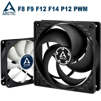 ARCTIC F8 F9 F12 F14 P8 P12 PWM черный вентилятор процессорного кулера 4-контактный регулятор температуры бесшумный вентилятор охлаждения корпуса