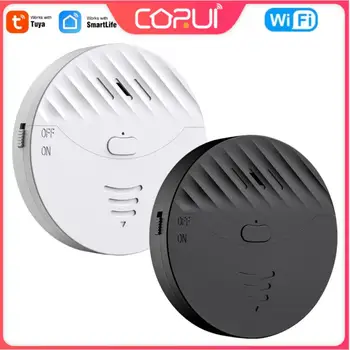 CORUI Tuya WiFi Умный Дверной датчик Оконный датчик 130dB Дверная стеклянная Сигнализация Поддержка приложения Smart Life Дистанционное управление Защита безопасности