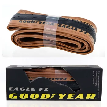 GoodYear Eagle F1 Бескамерные Комплектные шины 700 x 28C дорожные бескамерные шины черного/коричневого цвета Складные шины