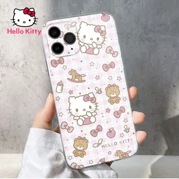 Hello Kitty для iphone 13 13 Pro 13 Pro max 12 12 Pro 12 ProMax Ударопрочный Чехол с Полным покрытием для iphone 11 pro max XR Case