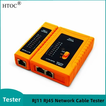 HTOC RJ45 Сетевой Кабельный Тестер Для локальной сети Телефона RJ45/RJ11/RJ12/CAT5/CAT6/CAT7 UTP Инструмент для тестирования проводов Пяти видов цвета