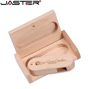 JASTER Деревянный USB Флэш-Накопитель 2,0 64 ГБ USB-накопитель 32 ГБ Внешняя память 16 ГБ U-диск 100% Истинной Емкости Высокоскоростной USB