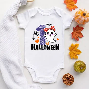 My 1st Halloween Детское боди для девочек и мальчиков, Милый комбинезон, костюм для малышей на Хэллоуин, Одежда для младенцев, подарок для первого ребенка на Хэллоуин