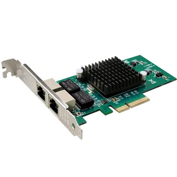 PCI-E X4 Гигабитная Серверная сетевая карта 82576 Двухпортовая Сетевая карта 10/100/1000 Мбит/с Настольная сетевая карта