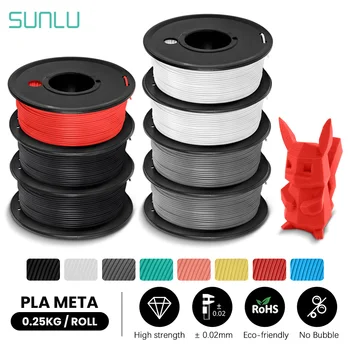 SUNLU PLA Meta 7 рулонов 3D нити Для печати 250 Г/рулон Мини-Катушка 1,75 мм Высокая ликвидность Лучше Для быстрой печати Нетоксичный