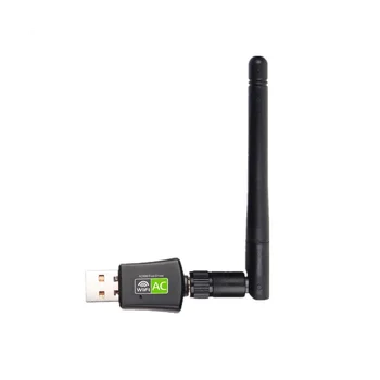 USB Wifi Адаптер 600 Мбит/с Двухдиапазонная Антенна 2,4 G 5 ГГц USB Lan Ethernet ПК AC WiFi Приемник Беспроводной адаптер Сетевой карты