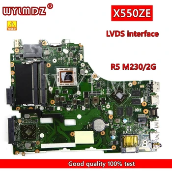 X550ZE A10-7400CPU LVDS интерфейс PM Материнская плата для ноутбука Asus X550ZA X550Z VM590Z K550Z X555Z Протестирована Материнская плата ноутбука
