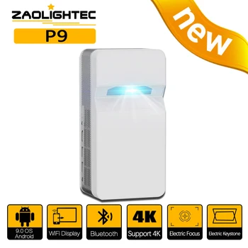 ZAOLIGHTEC P9 4K HD Открытый Портативный Проектор Умный Дом 3D Android с Ультракороткофокусным Электронным Фокусным Лучом Видеотеатр
