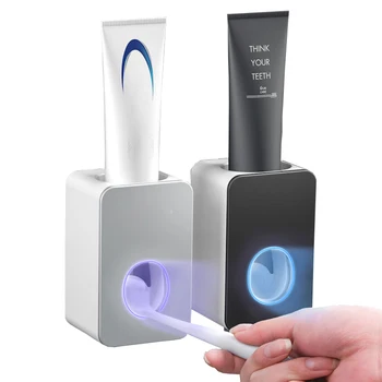 Автоматическая соковыжималка для зубной пасты с настенным креплением, Автоматический дозатор зубной пасты, Самоклеящийся пылезащитный набор аксессуаров для ванной комнаты