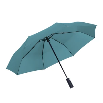 Автоматический Зонт с подставкой, Однотонный Ветрозащитный Зонт, Прозрачная Роскошная Ручка для зонта Sombrinhas Femininas Frete Gratis