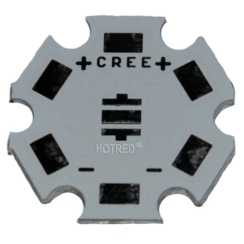 Бесплатная доставка!20 ММ светодиодная печатная плата CREE XPE/XPG/XTE/Алюминиевая базовая пластина/печатная плата/PCB LED board для светодиодов CREE, 100 шт./лот