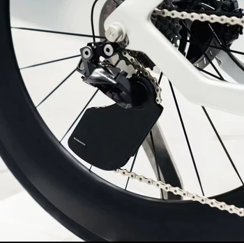 Ветрозащитное пневматическое направляющее колесо заднего переключателя передач из углеродного волокна для дорожных велосипедов, для SRAM AXS, для Shimano UT/DA R7000/8000