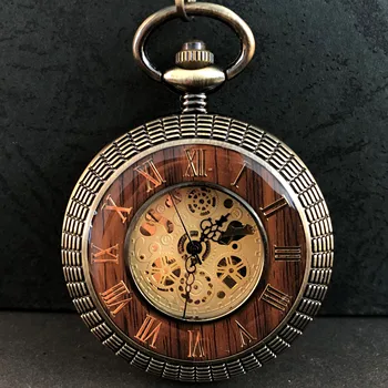 Винтажные карманные часы с римскими цифрами в виде скелета, коллекция антикварных подвесных механических часов на цепочке, мужские и женские