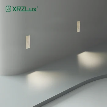 Гипсовая Лампа XRZLux Встраиваемый Светодиодный Лестничный Светильник Step Lighting 3 Вт Гостиная Проход Фоновая Стена Лестничный Настенный Светильник Гипсовый Светильник