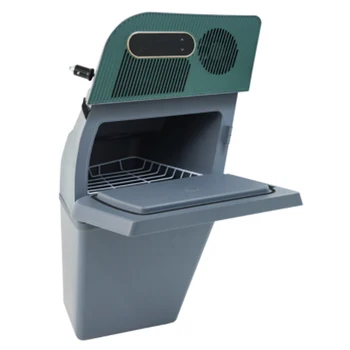 Двухзонный 15Л зеленый черный Портативный Морозильный компрессор Электрический охладитель для установки в багажник МОДЕЛИ Y Без потерь