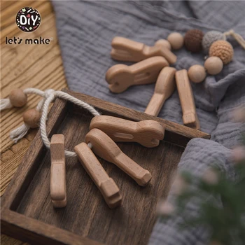 Деревянная игрушка, детский браслет из бука, креативная игра для мамы и ребенка в скандинавском стиле, деревянная игрушка в подарок для новорожденного