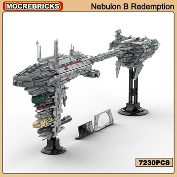 Коллекция научно-фантастических фильмов UCS EF76 Nebulon-B Redemption Медицинские Фрегаты Микро Флот MOC Строительные Блоки Игрушечный Космический корабль Космических Войн