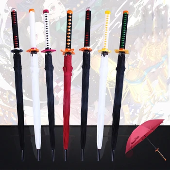 Креативный Самурайский зонт с длинной ручкой Для Мужчин И женщин, Большие Водонепроницаемые зонты с защитой от дождя и ветра, 8 Ребер