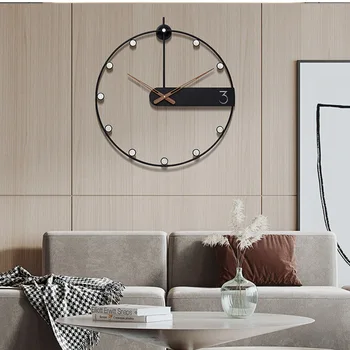 Кухонные цифровые настенные часы, большие 3D ретро Роскошные Большие настенные часы Nixie Art Particular Wand Klok, украшение стен гостиной DX