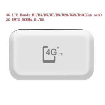 Мобильный WiFi-маршрутизатор 4G LTE MIFis 150 Мбит/с E5576-320 с портативной батареей 1500 мАч, Мини-WiFi-маршрутизатор, поддерживающий 10 пользователей-Белый