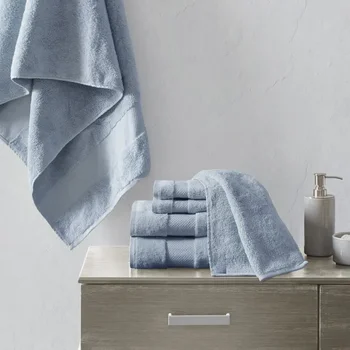 Набор банных полотенец из турецкого хлопка из 6 предметов для СПА-ванной Комнаты, Банные полотенца для взрослых и детей