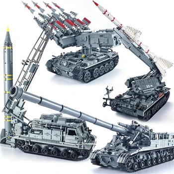 Новая военная Армейская серия Xingbao, Танк T92 и ракета-носитель, Строительные блоки, Кирпичи, Наборы военных моделей