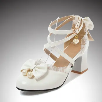 Обувь на высоком каблуке для девочек 7-15 лет, розово-белые модельные туфли принцессы для девочек, летние вечерние туфли для девочек X #12/10D50