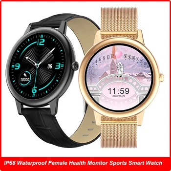 Подарок Жене Смарт-Часы с Полным Сенсорным Управлением, Женские Часы с Кислородом для Измерения артериального Давления, Умные Часы Для Samsuang Huawei Xiaomi IOS VS SG2 DT88