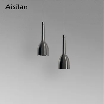 Подвесной светильник Aisilan LED с антибликовым покрытием 7 Вт CRI 97, Потолочный светильник в скандинавском стиле, матовый Никелевый светильник для столовой, кафе-бара