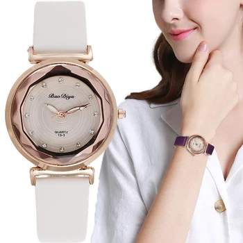 Роскошные женские часы со стразами, циферблат, Женские Модные кварцевые Элегантные кожаные часы с рисунком 2023 для женщин