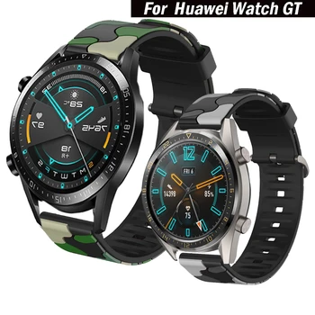 Силиконовый ремешок для часов 20мм 22мм для Huawei Watch GT GT2 GT 3 42мм 46мм Смарт-браслет Аксессуары для браслетов ремешок на запястье