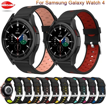 Сменный Ремешок Для Умных Часов Samsung Galaxy Watch4 44 40 мм Силиконовый Ремешок Для Часов Galaxy Watch 4 Classic 46 42 мм Браслет
