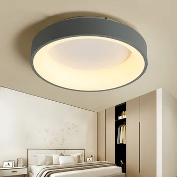 Современный светодиодный потолочный светильник, Круглый светильник для главной Спальни, Атмосферный светильник в Скандинавском стиле для гостиной, Креативный светильник для декора