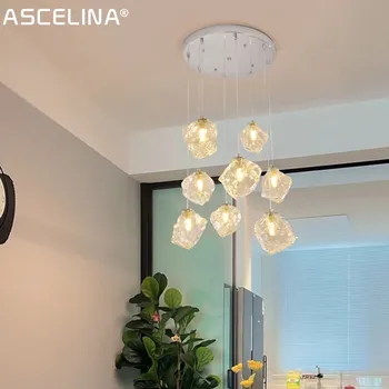 Современный светодиодный потолочный светильник из блестящего Стекла Sala Гостиная Отель Проход Ресторан Спальня Подвесные светильники Для домашнего интерьера