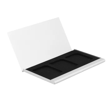 Чехол для карт памяти Из алюминиевого Сплава, Коробка для карт, Держатели для 3ШТ SD-карт
