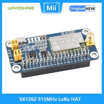 Шляпа Waveshare SX1262 LoRa для Raspberry Pi, модуляция с расширенным спектром, диапазон частот 915 МГц