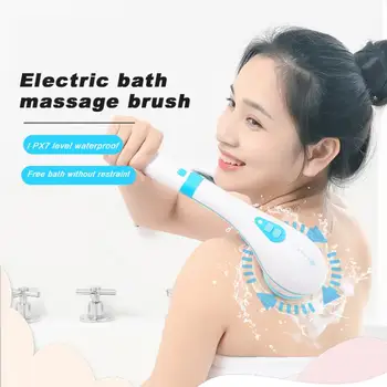 Электрическая щетка для мытья ванны Многофункциональная Скраб Для Ног, чистое лицо, Потрите спину, Искупайте, Помассируйте Щеткой Инструменты для ванной комнаты