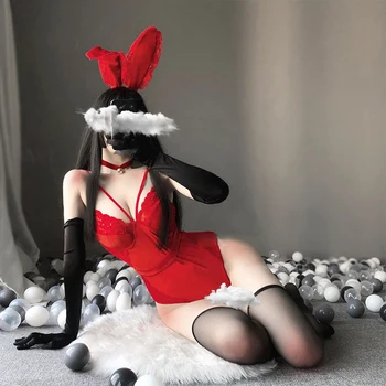 Эротический наряд для женщины-кролика, Сексуальный Аниме-костюм для Косплея, Боди с кроликом, Завернутая Грудь, Сладкий подарок для подруги