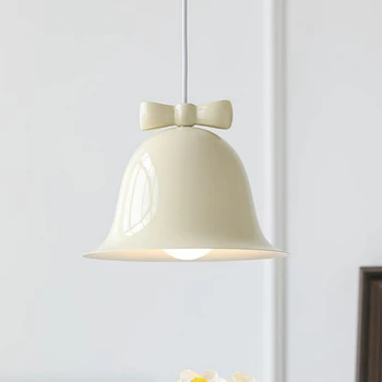 Эстетичный подвесной светильник с перезвоном в виде банта для спальни, прикроватной тумбочки, кухни, простого декоративного светильника для дома в скандинавском ресторане